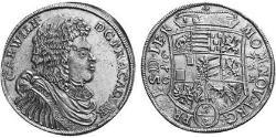2/3 Thaler Principality of Anhalt-Zerbst (1544 - 1796) Silver Karl, Prince of Anhalt-Zerbst (1652 – 1718)