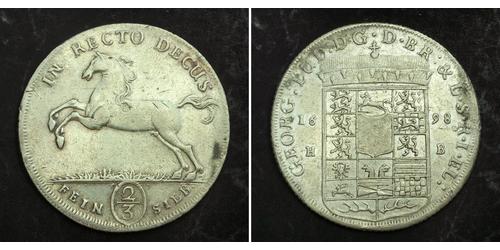 2/3 Thaler States of Germany Silver 