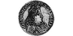 2/3 Thaler 安哈尔特-德绍 / 安哈尔特公国 (1806 - 1918) 銀 John George II, Prince of Anhalt-Dessau (1627 – 1693)
