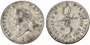 2/3 Thaler 德国 銀 