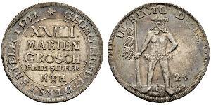 2/3 Thaler / 1 Gulden / 24 Mariengroschen States of Germany Silber 