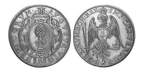 2/3 Талер Аугсбург (1276 - 1803) Серебро Ferdinand II, Holy Roman Emperor  (1578 -1637)