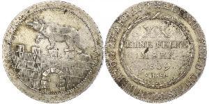 2/3 Талер Ангальт-Бернбург (1603 - 1863) Срібло Alexius Frederick Christian, Duke of Anhalt-Bernburg (1767 – 1834)