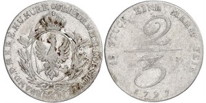 2/3 Талер Королівство Пруссія (1701-1918) Срібло 