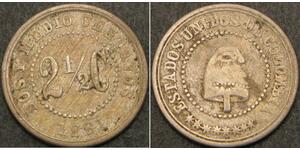 2.5 Centavo United States of Colombia (1863 - 1886) Copper/Nickel 