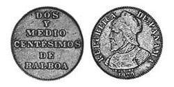 2.5 Centesimo Panama Cuivre/Nickel 