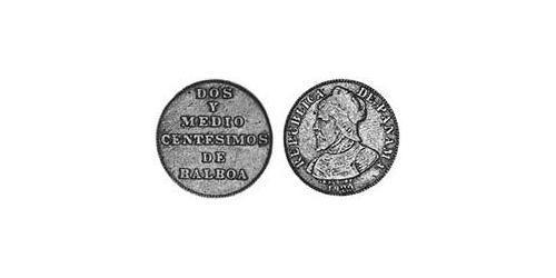 2.5 Centesimo Panamá Níquel/Cobre 