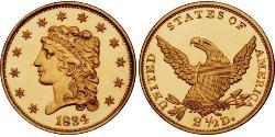 2.5 Dollar Vereinigten Staaten von Amerika (1776 - ) Gold 