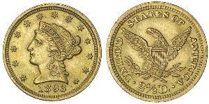 2.5 Dollar Vereinigten Staaten von Amerika (1776 - ) Gold 