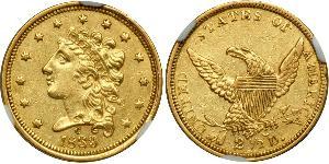 2.5 Dollar Vereinigten Staaten von Amerika (1776 - ) Gold 