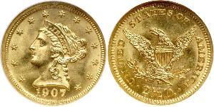 2.5 Dollar Vereinigten Staaten von Amerika (1776 - ) Gold 