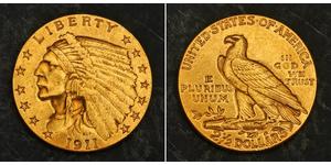 2.5 Dollar Vereinigten Staaten von Amerika (1776 - ) Gold 