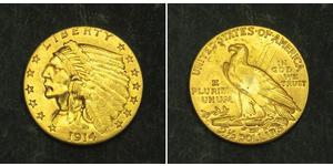 2.5 Dollar Vereinigten Staaten von Amerika (1776 - ) Gold 