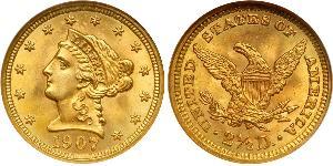 2.5 Dollar Vereinigten Staaten von Amerika (1776 - ) Gold 