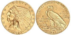 2.5 Dollar Vereinigten Staaten von Amerika (1776 - ) Gold 