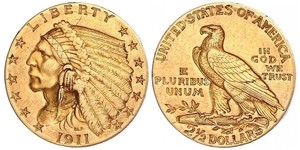 2.5 Dollar Vereinigten Staaten von Amerika (1776 - ) Gold 
