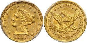 2.5 Dollar Vereinigten Staaten von Amerika (1776 - ) Gold 