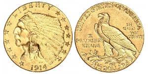 2.5 Dollar Vereinigten Staaten von Amerika (1776 - ) Gold 