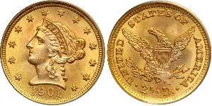 2.5 Dollar Vereinigten Staaten von Amerika (1776 - ) Gold 