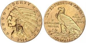 2.5 Dollar Vereinigten Staaten von Amerika (1776 - ) Gold 