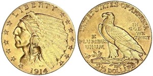 2.5 Dollar Vereinigten Staaten von Amerika (1776 - ) Gold 
