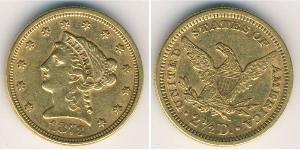 2.5 Dollar Vereinigten Staaten von Amerika (1776 - ) Gold 