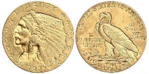 2.5 Dollar Vereinigten Staaten von Amerika (1776 - ) Gold 