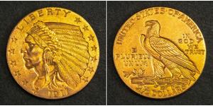 2.5 Dollar Vereinigten Staaten von Amerika (1776 - ) Gold 