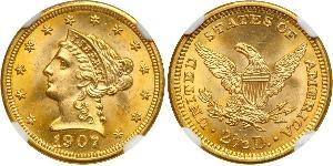 2.5 Dollar Vereinigten Staaten von Amerika (1776 - ) Gold 