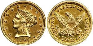 2.5 Dollar 美利堅合眾國 (1776 - ) 金 