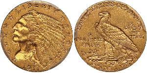 2.5 Dollar 美利堅合眾國 (1776 - ) 金 