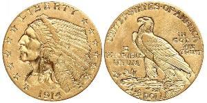 2.5 Dollar 美利堅合眾國 (1776 - ) 金 