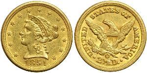 2.5 Dollar 美利堅合眾國 (1776 - ) 金 