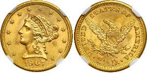 2.5 Dollar 美利堅合眾國 (1776 - ) 金 