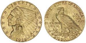 2.5 Dollar 美利堅合眾國 (1776 - ) 金 