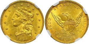 2.5 Dólar Estados Unidos de América (1776 - ) Oro 