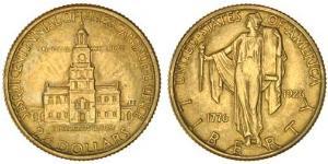 2/5 Dólar Estados Unidos de América (1776 - ) Oro 