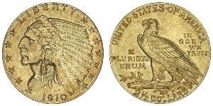 2.5 Dólar Estados Unidos de América (1776 - ) Oro 