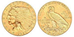 2.5 Dólar Estados Unidos de América (1776 - ) Oro 