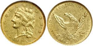 2.5 Dólar Estados Unidos de América (1776 - ) Oro 