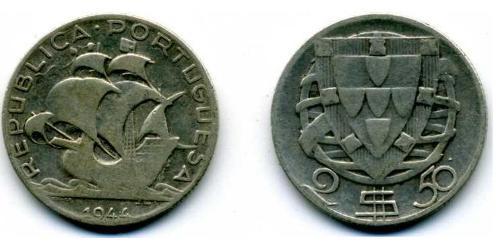 2,5 Escudo Portuguese Republic - Dictature nationale (1926-1933) Argent 