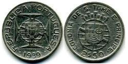 2,5 Escudo São Tomé e Príncipe (1469 - 1975) Argento 