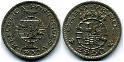 2,5 Escudo Cape Verde (1456 - 1975) Bronze/Nickel 
