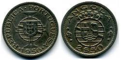 2,5 Escudo Portuguese Angola (1575-1975) / Portugal Copper/Nickel 