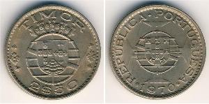 2,5 Escudo Portugal / Timor oriental (1702 - 1975) Cuivre/Nickel 