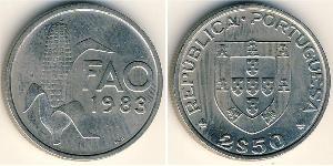 2,5 Escudo Republica Portuguesa (1975 - ) Níquel/Cobre 