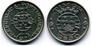 2,5 Escudo Timor Oriental (1702 - 1975) / Portugal Níquel/Cobre 