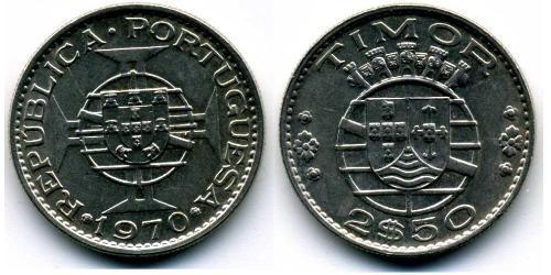 2,5 Escudo Timor Oriental (1702 - 1975) / Portugal Níquel/Cobre 