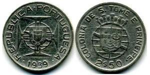 2,5 Escudo São Tomé and Príncipe (1469 - 1975) Silber 