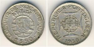 2,5 Escudo Mozambique (1975 - ) Silver 